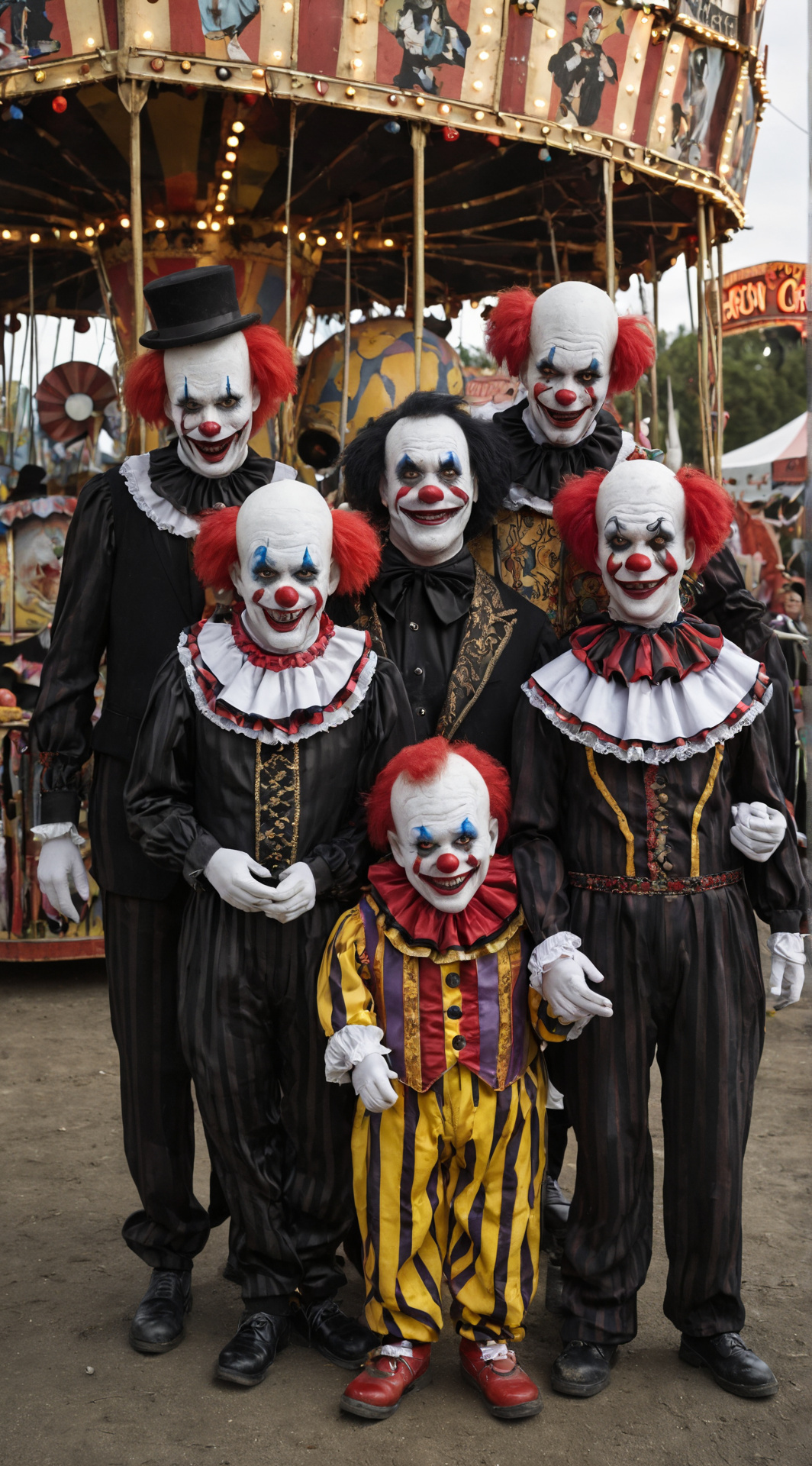 ai character: Dark Carnival  background
