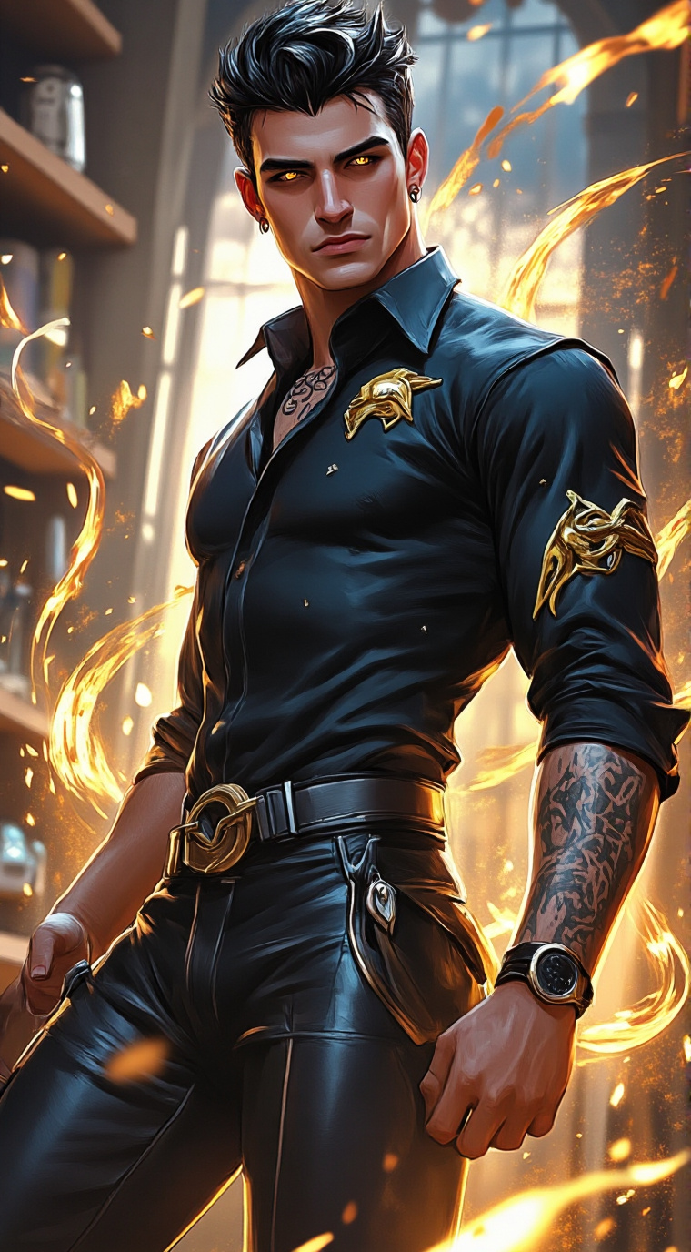 ai character: Lucas Blackstone background