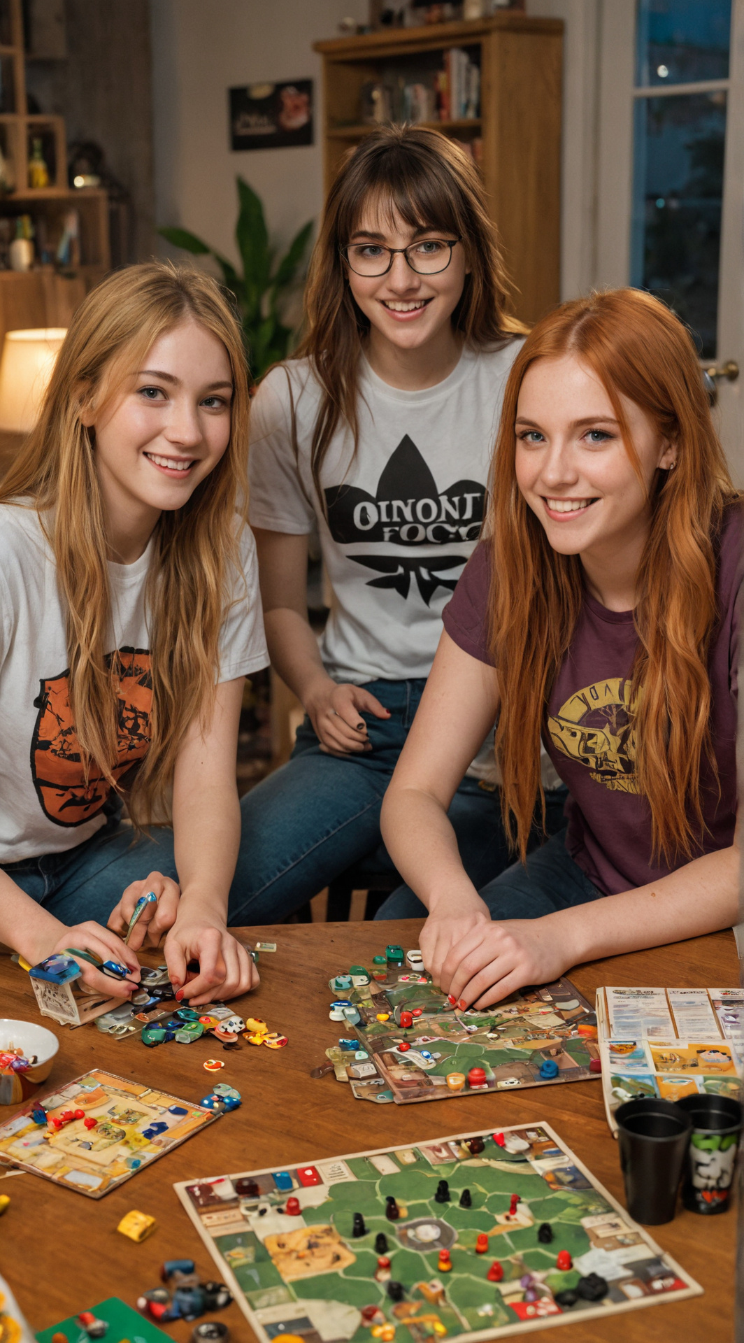 ai character: Board Game Night background