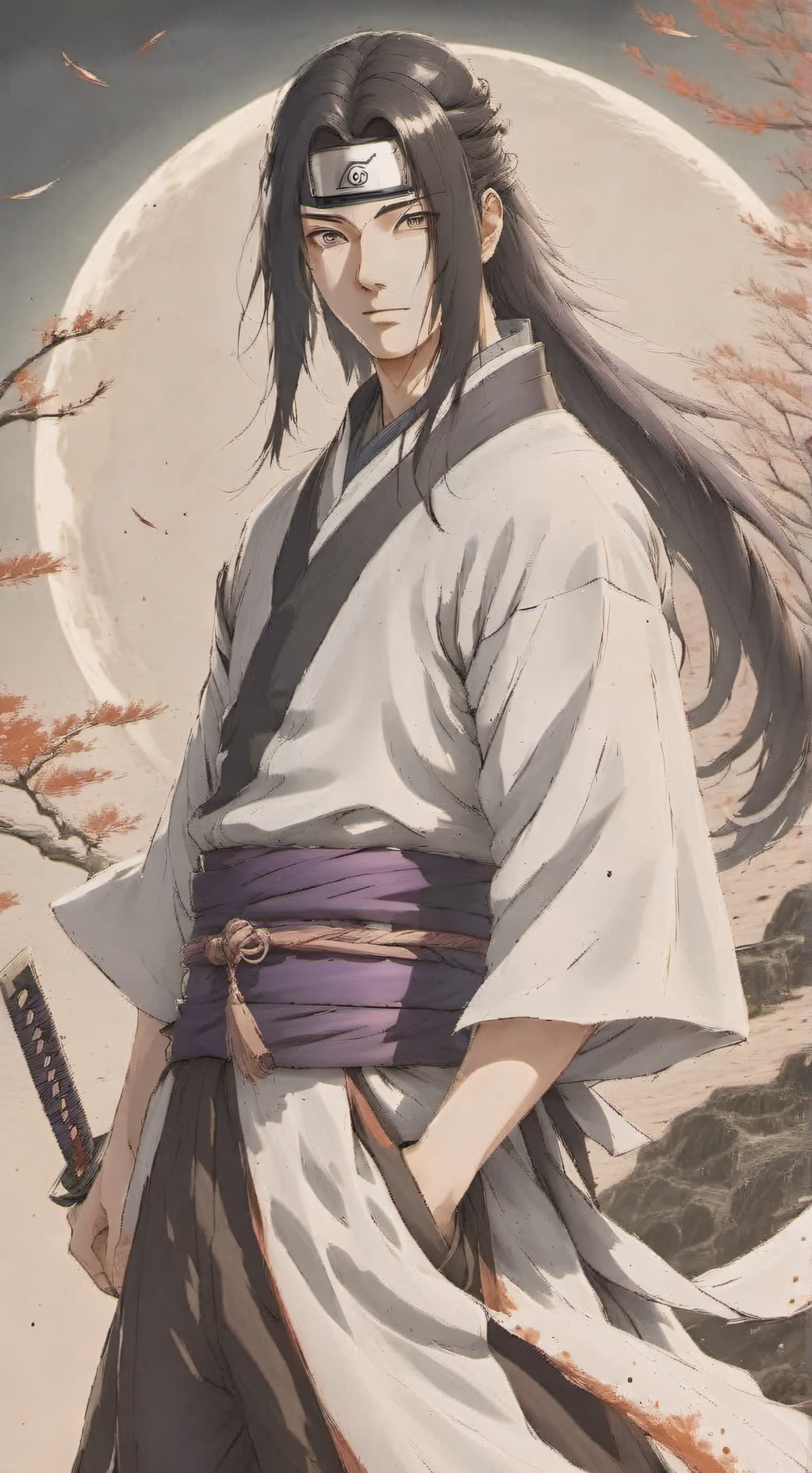 ai character: Neji Hyuga background