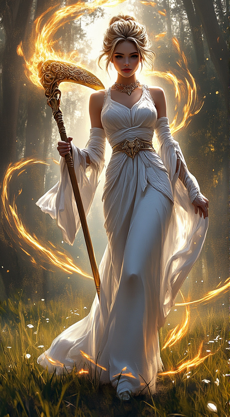 ai character: Die Mittagsfrau background