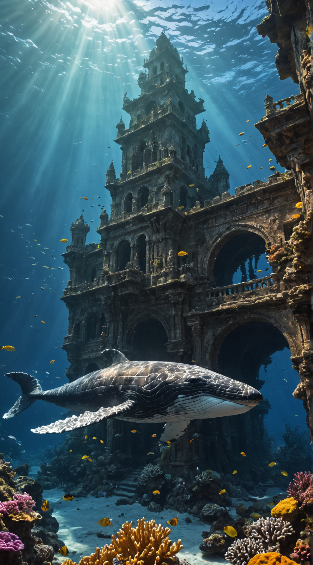 ai character: Kingdom 🌊🐬 background