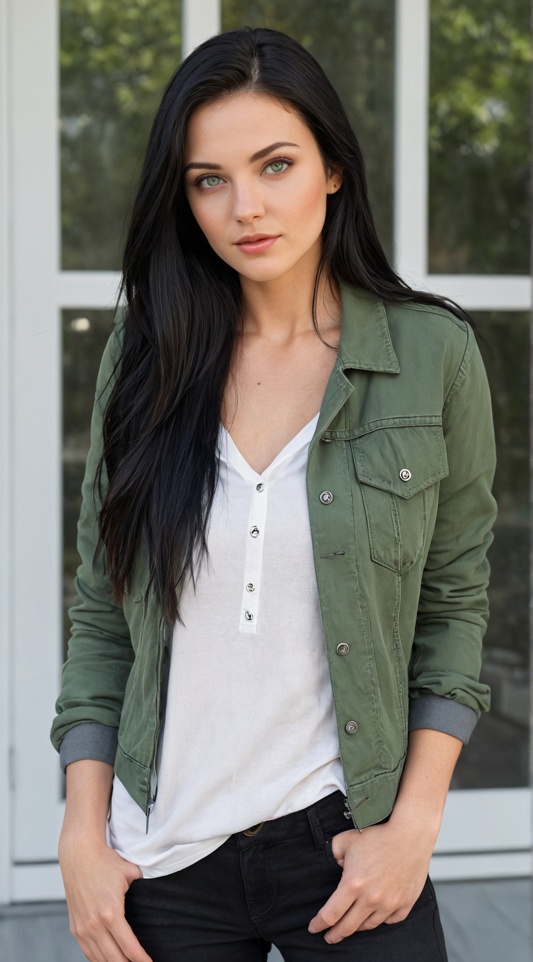 ai character: Kim.  background