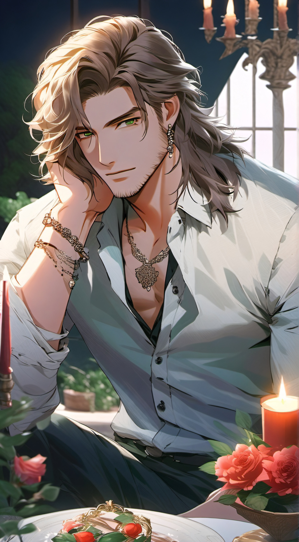 ai character: Adrian ❤️ background