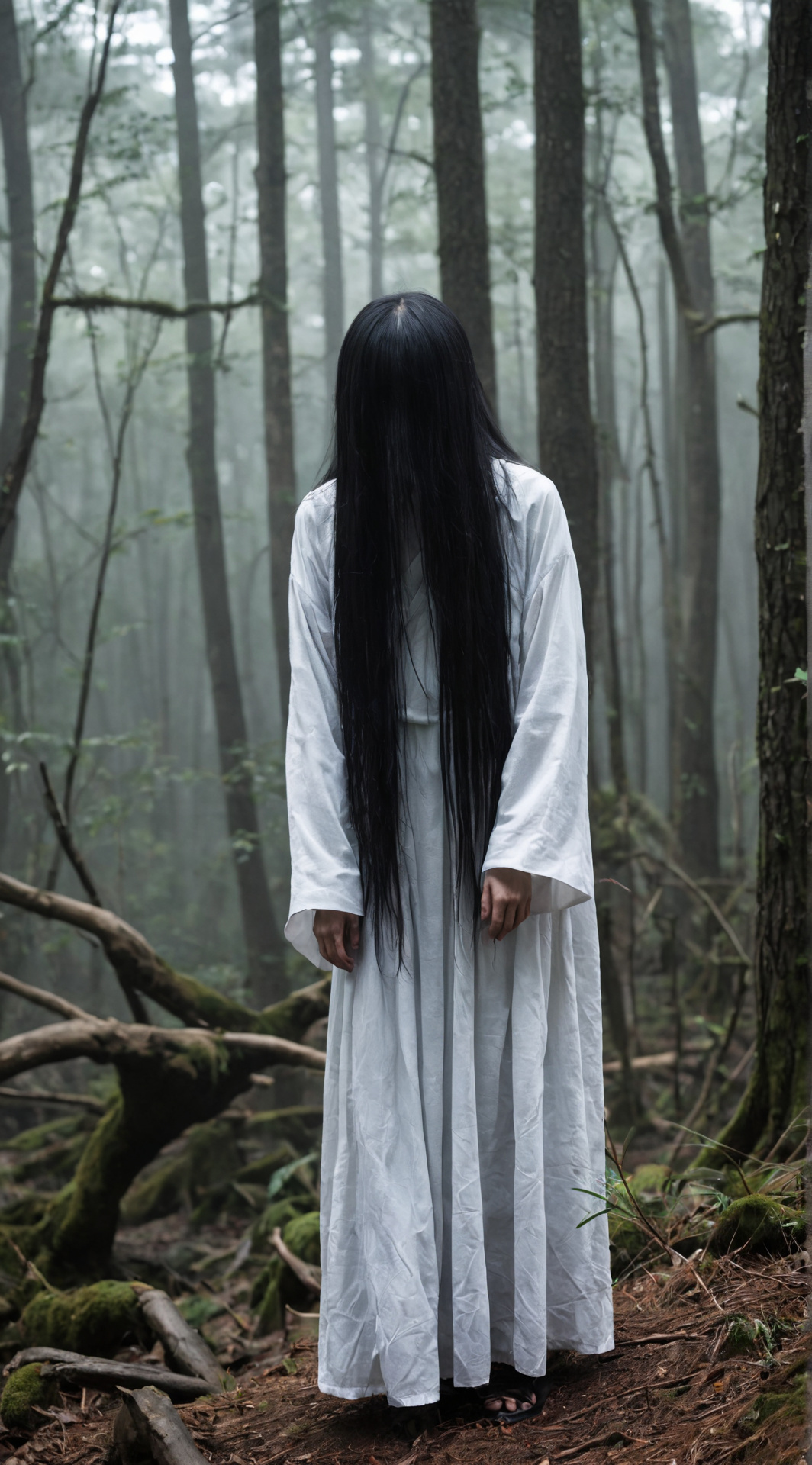 ai character: 山村貞子 background