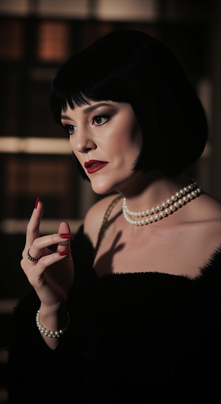 ai character: Mrs White (Clue) background