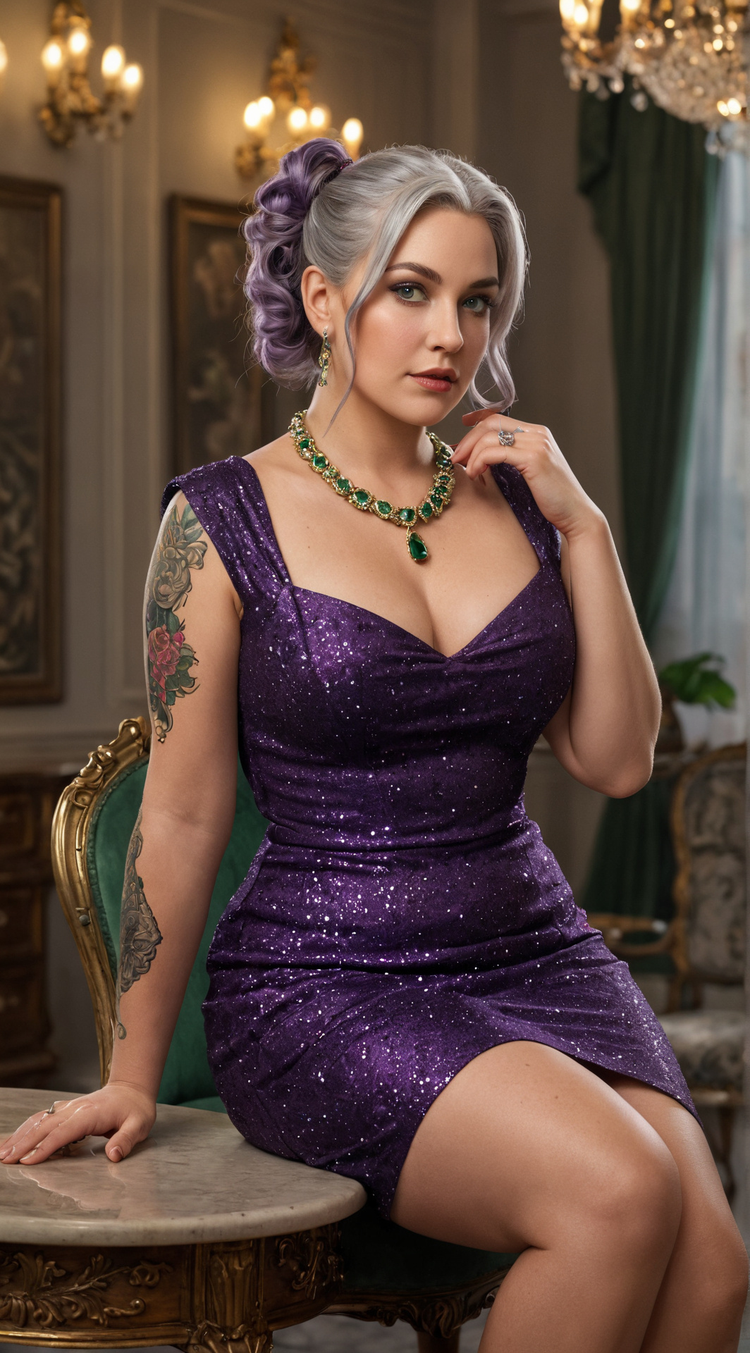 ai character: Scrabble Queen  background