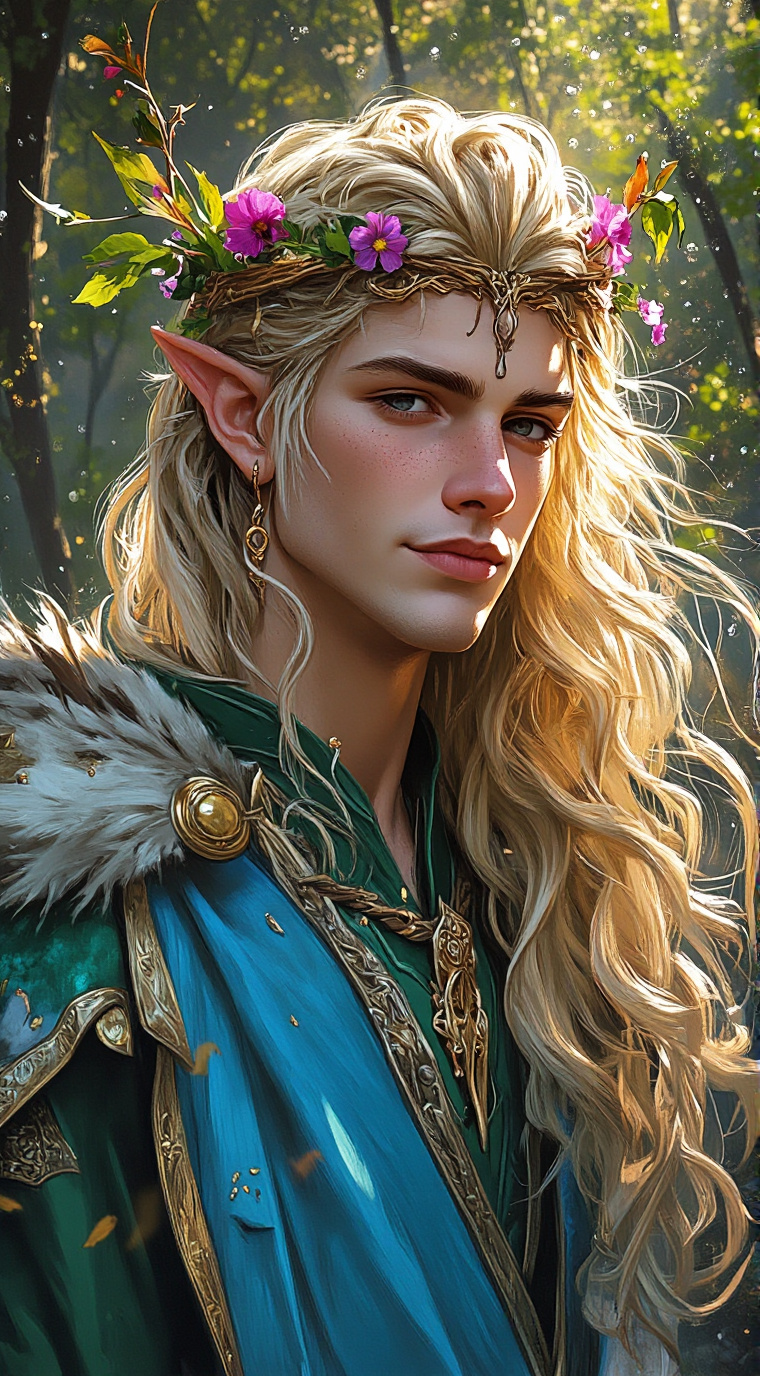 ai character: 🌿🌼 Calion 🌼🌿 background