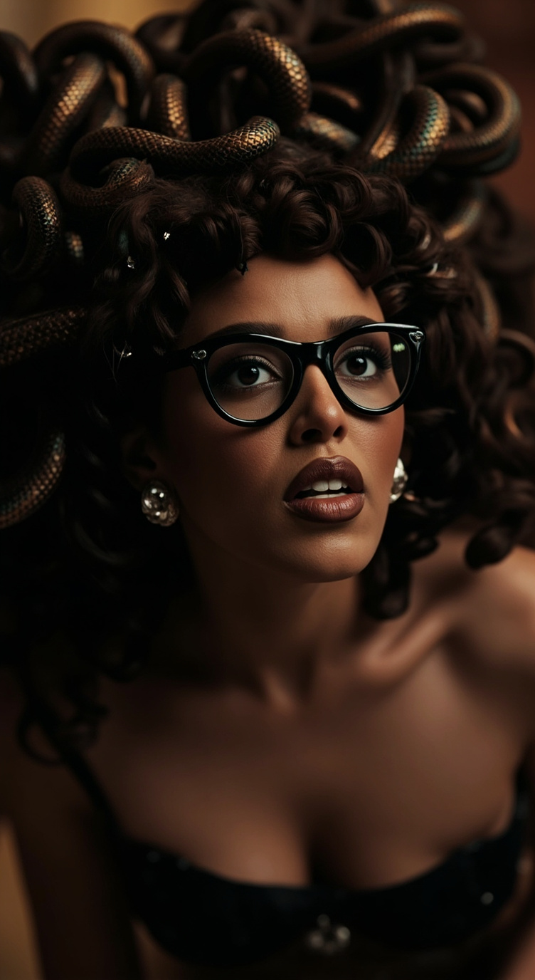 ai character: Madusa  background