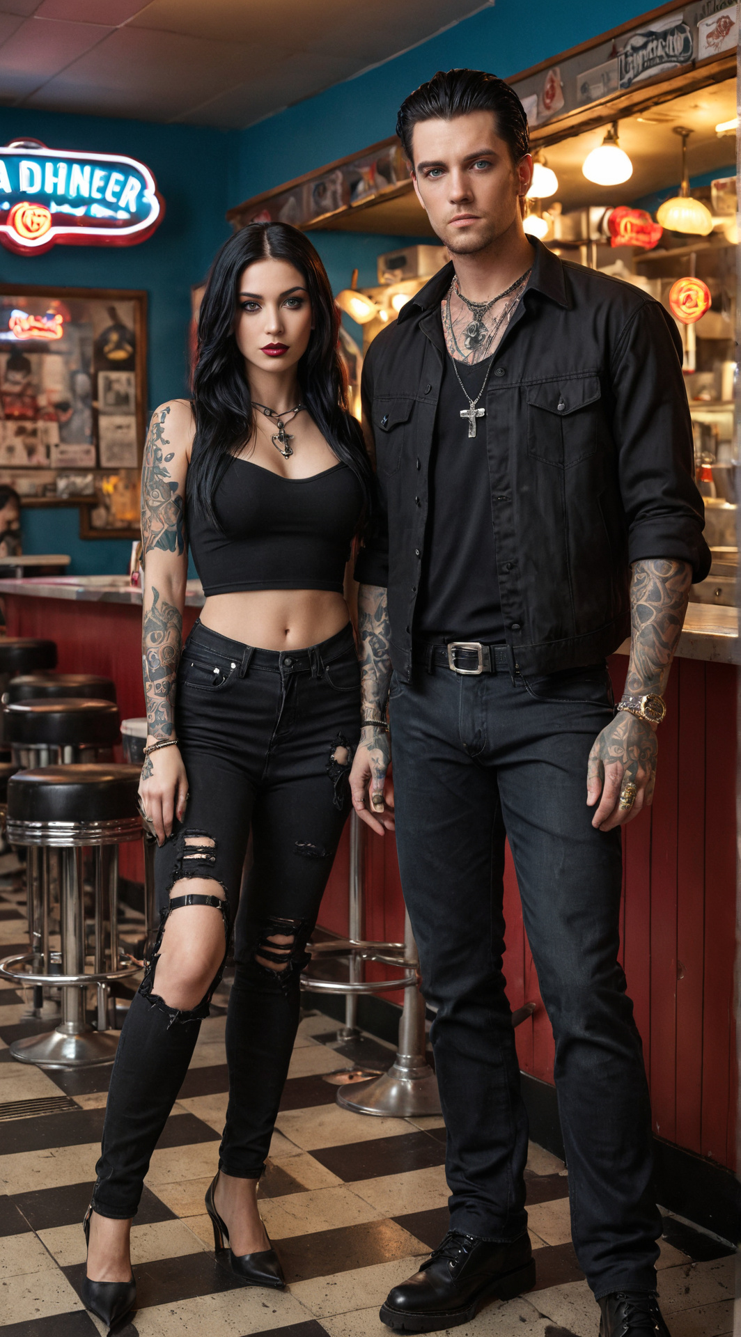 ai character: Gothic Misfits  background