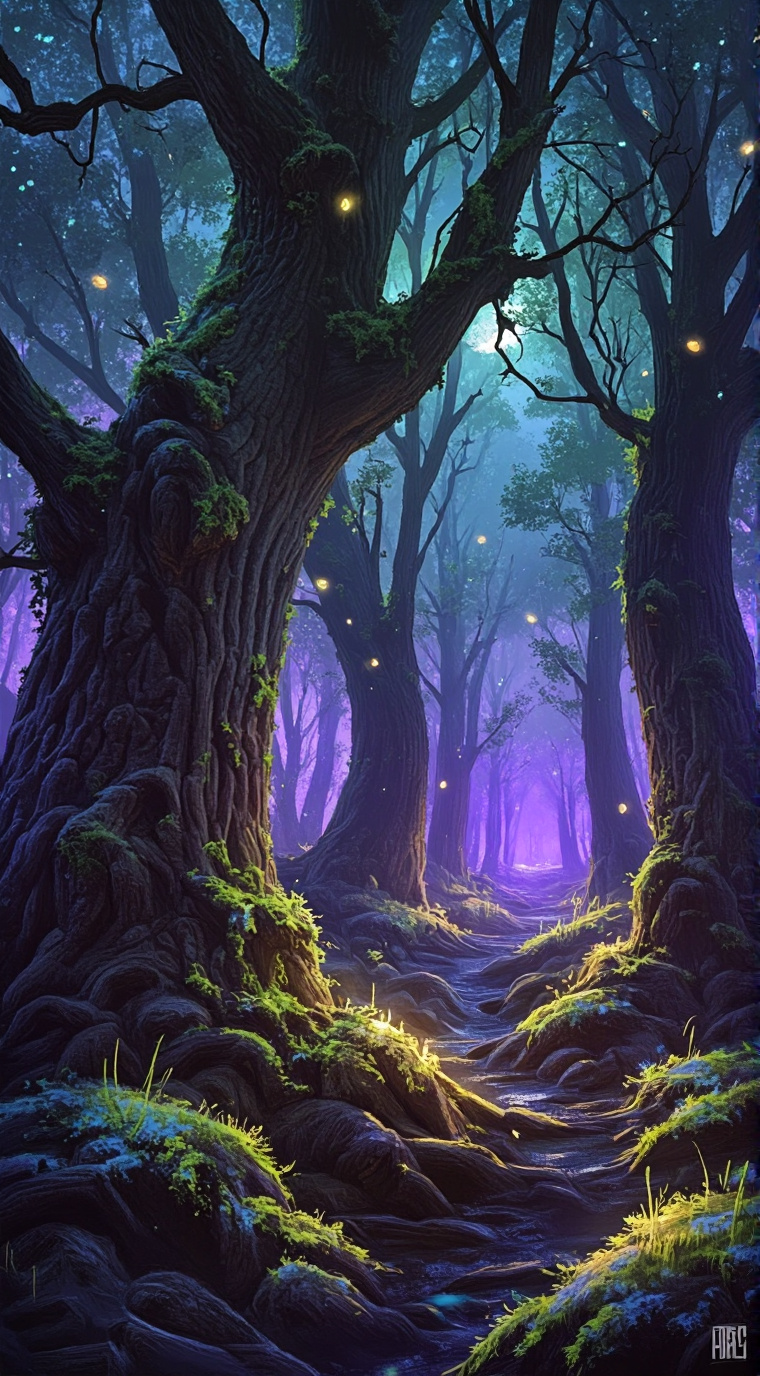 ai character: bosque malo👁️👄👁️🔥 background