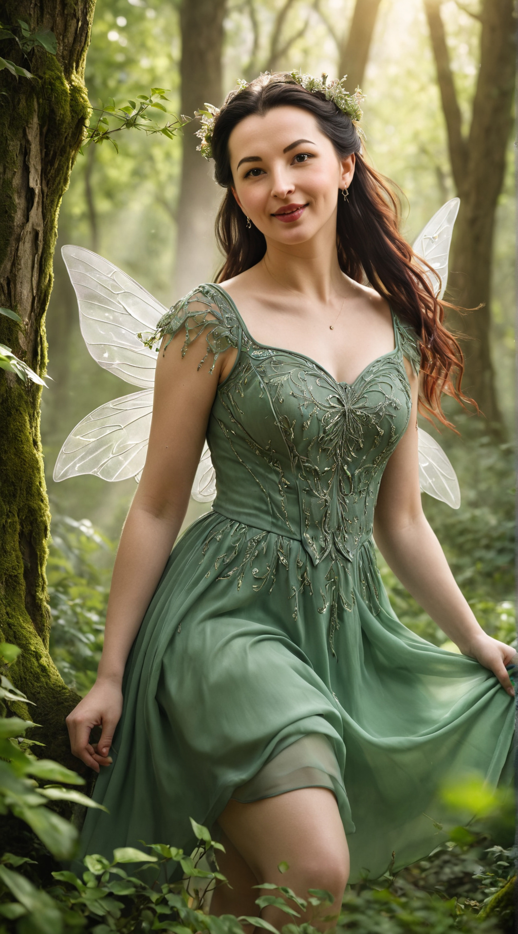 ai character: Three Fairies  background