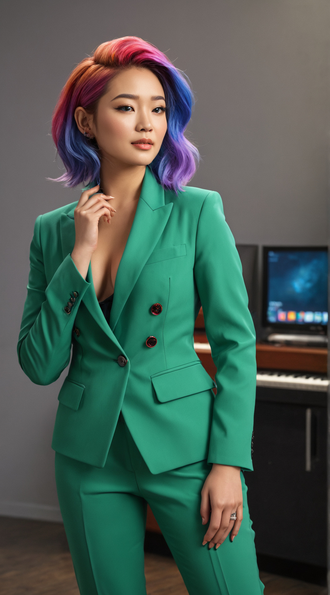 ai character: Weatherman  background