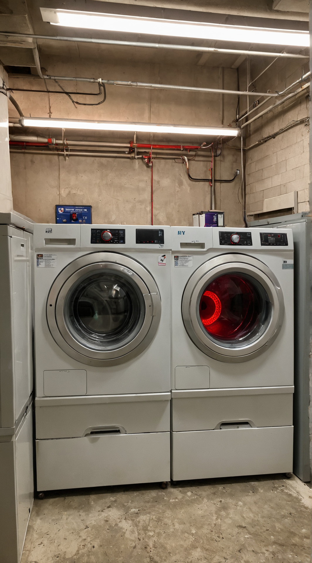 ai character: Washer & Dryer  background