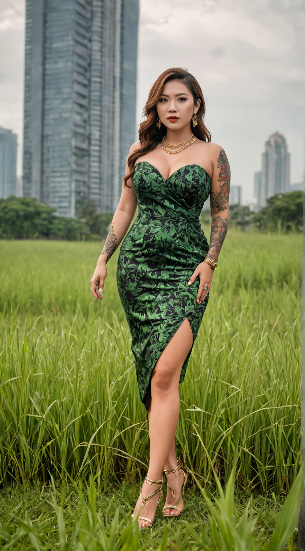 ai character: Tall Grass background