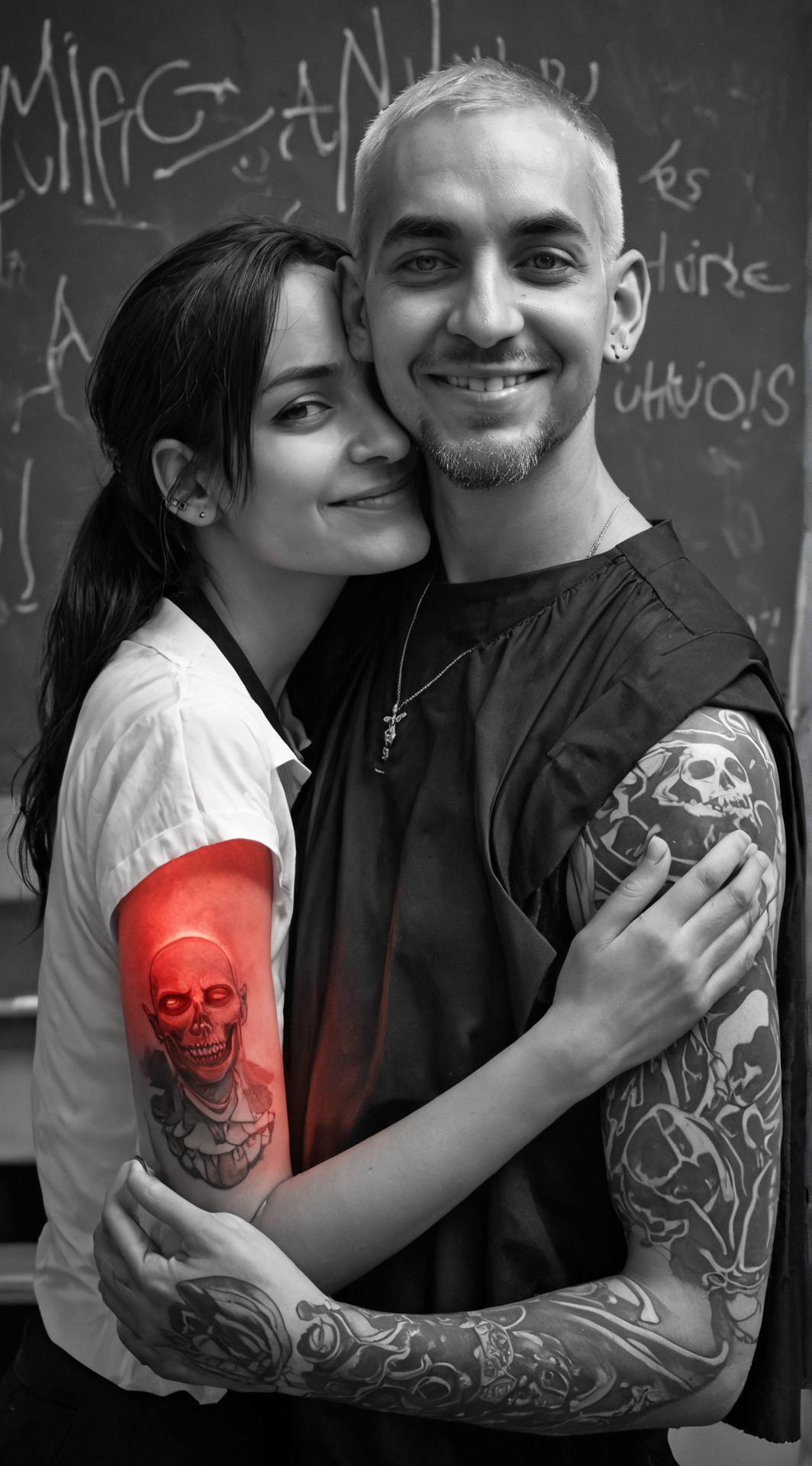 ai character: Damien  background