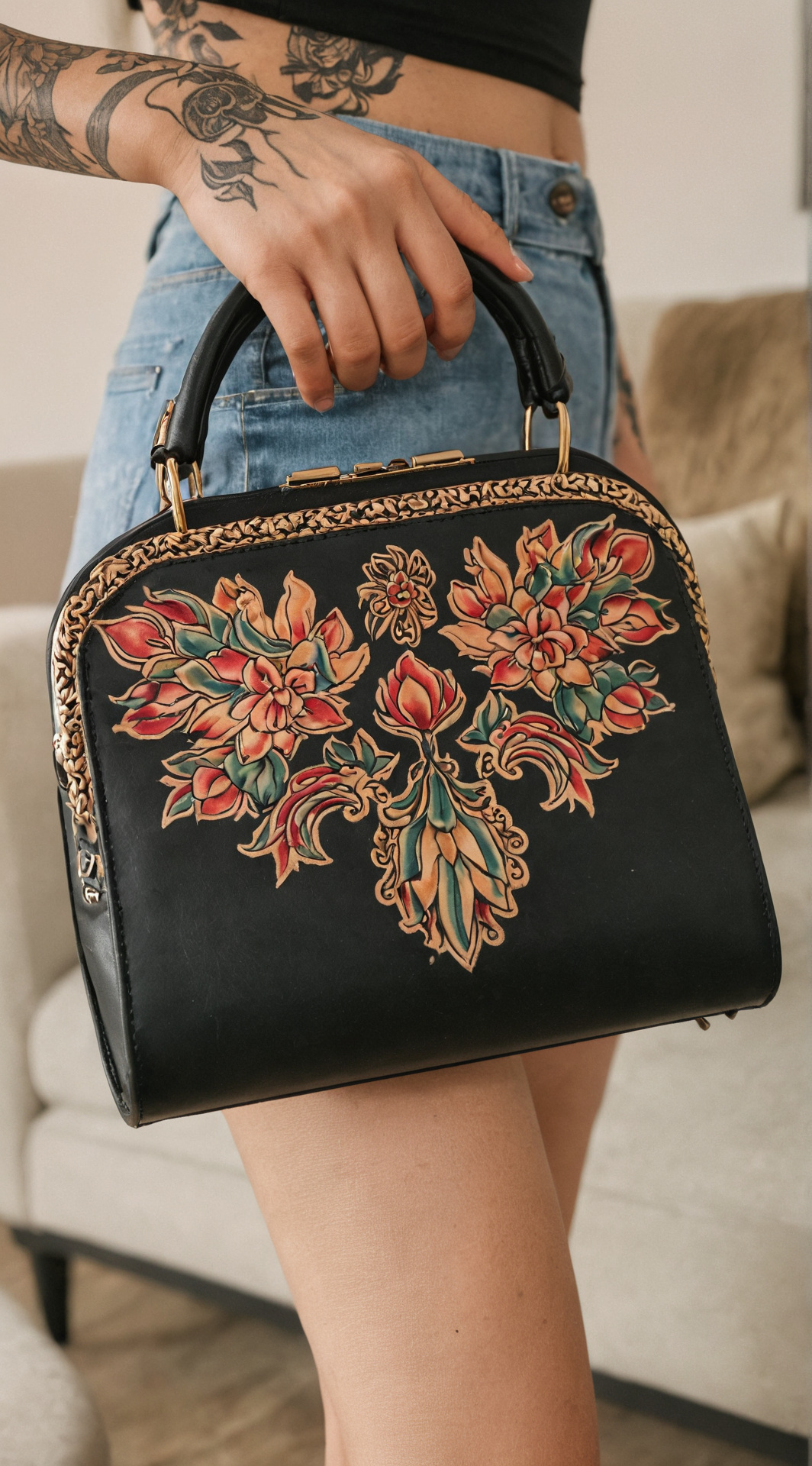 ai character: Wife’s Purse background