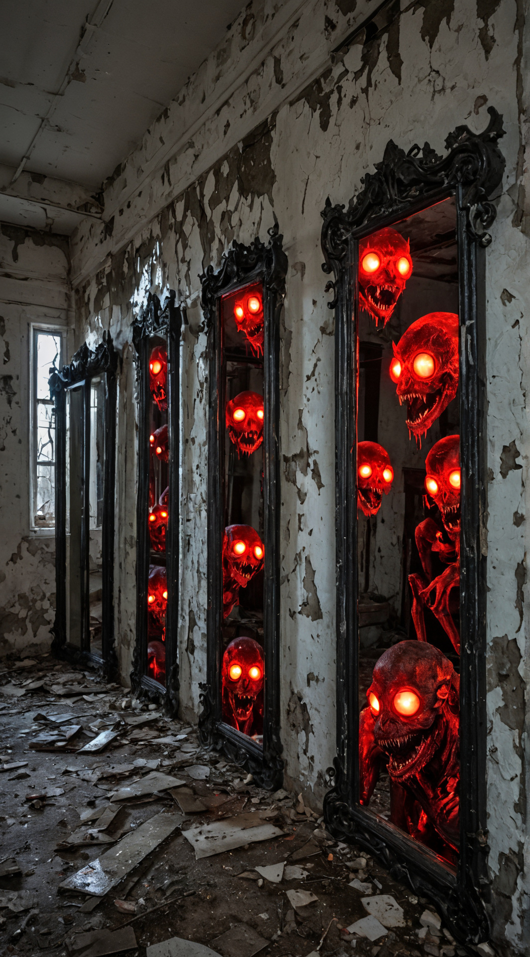 ai character: Mirrors of Terror  background