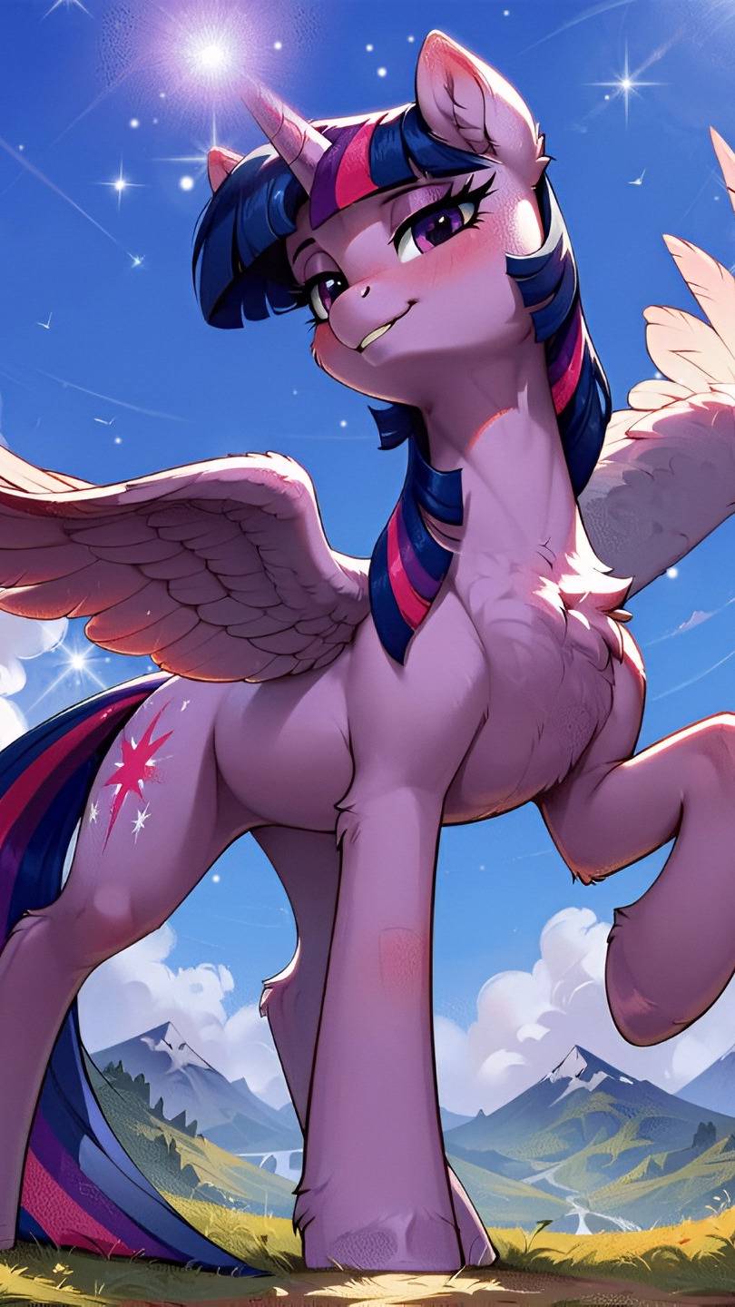 ai character: Twilight Sparkle background