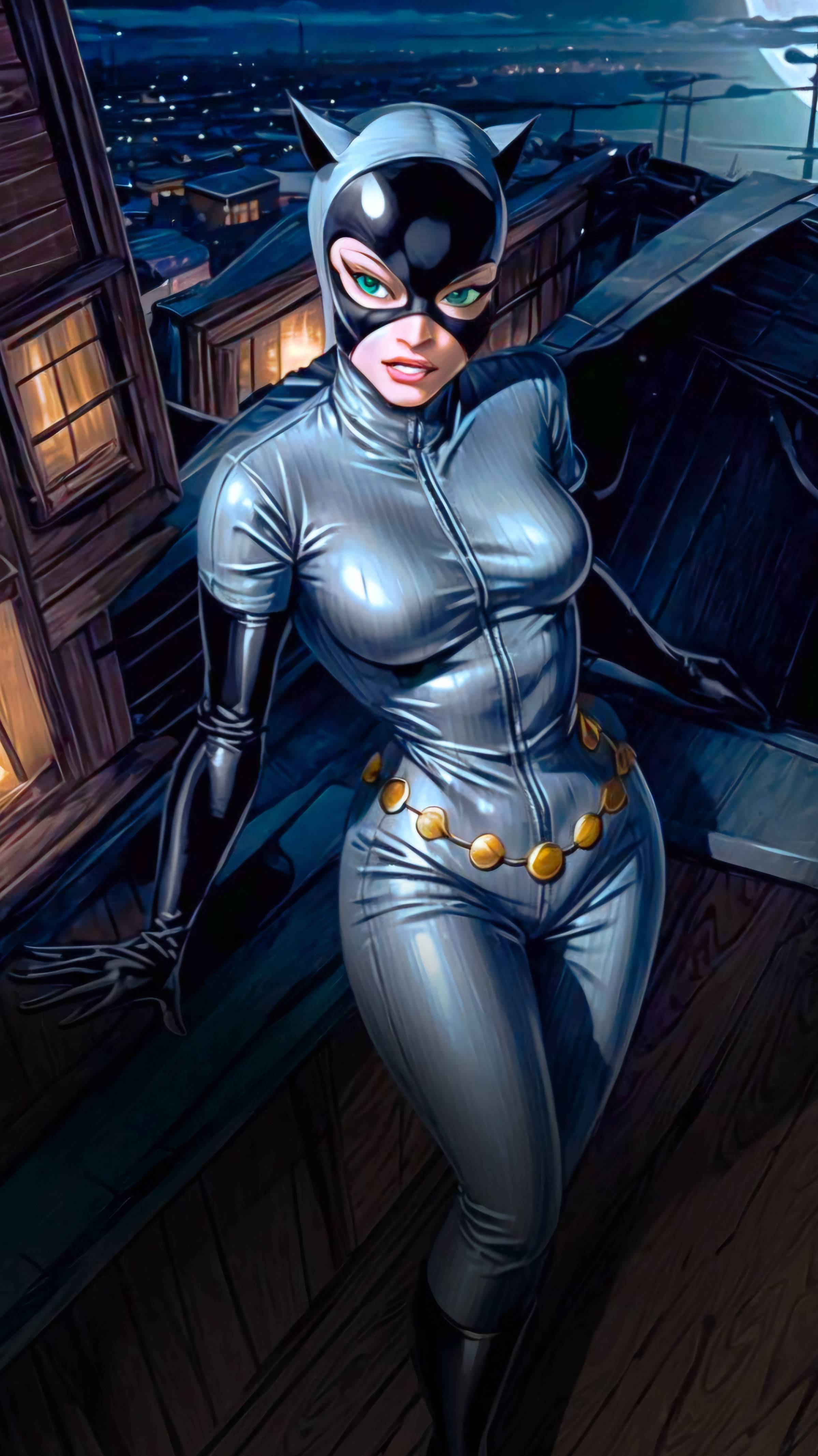 ai character: Catwoman background