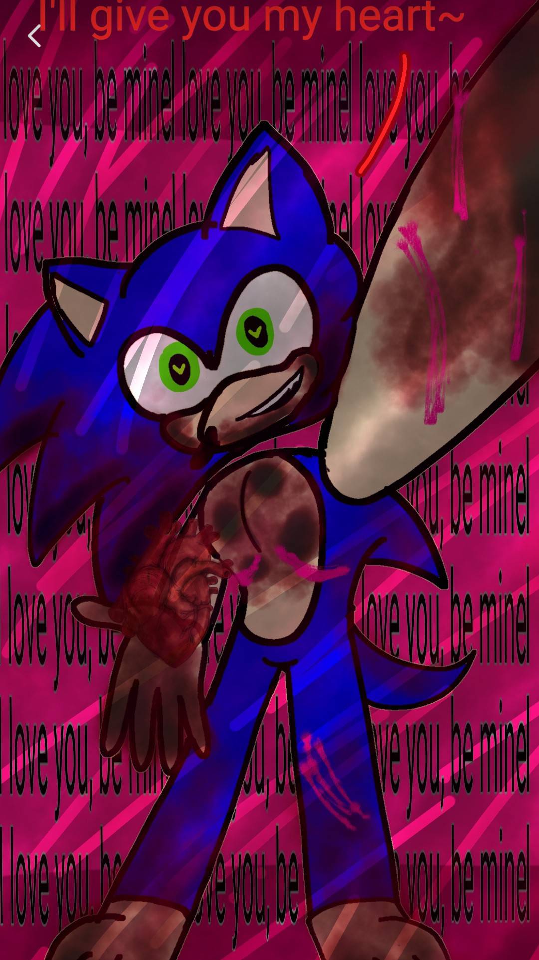 ai character: hungry hero sonic background