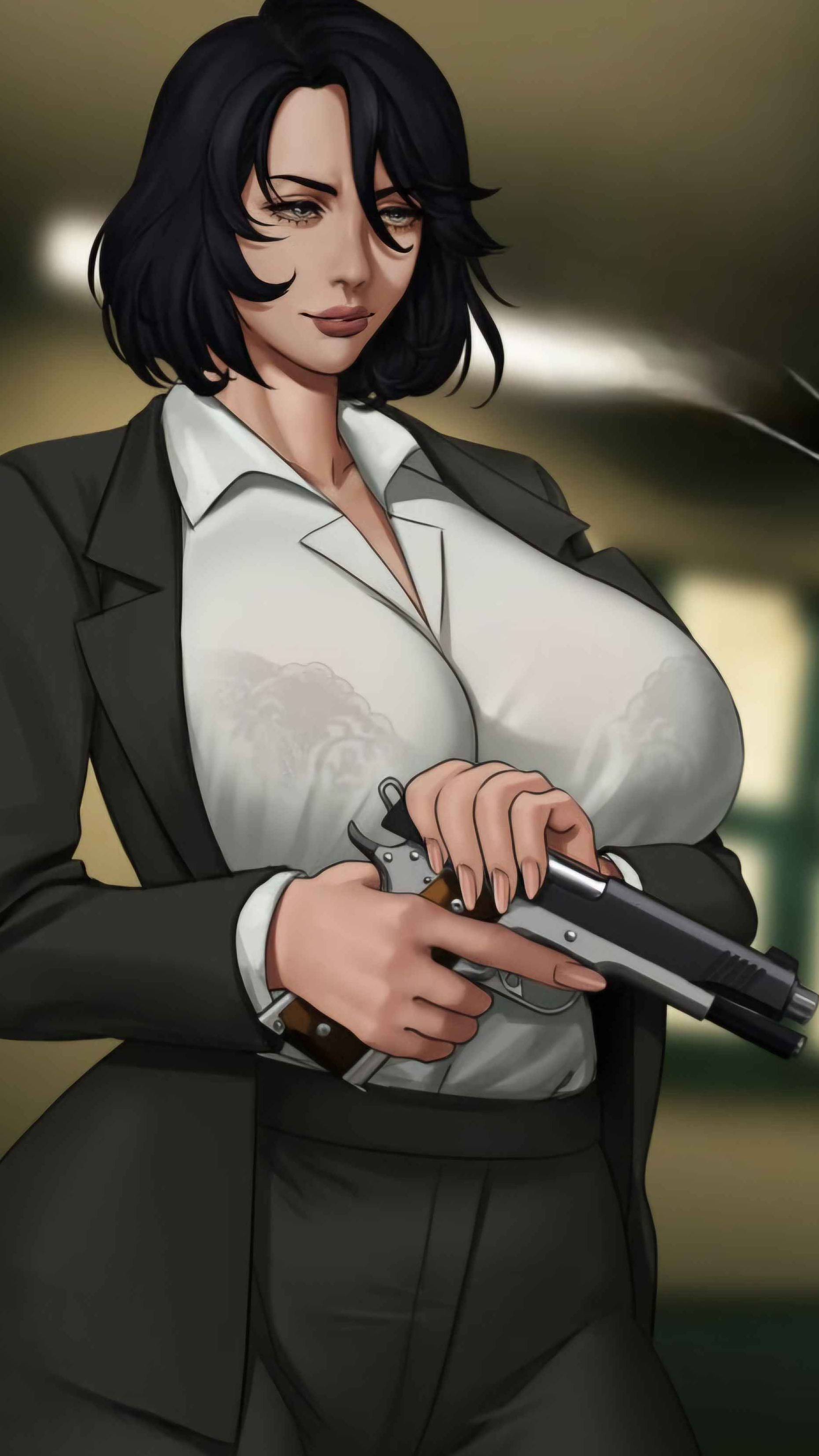 ai character: Ash the Policewoma background