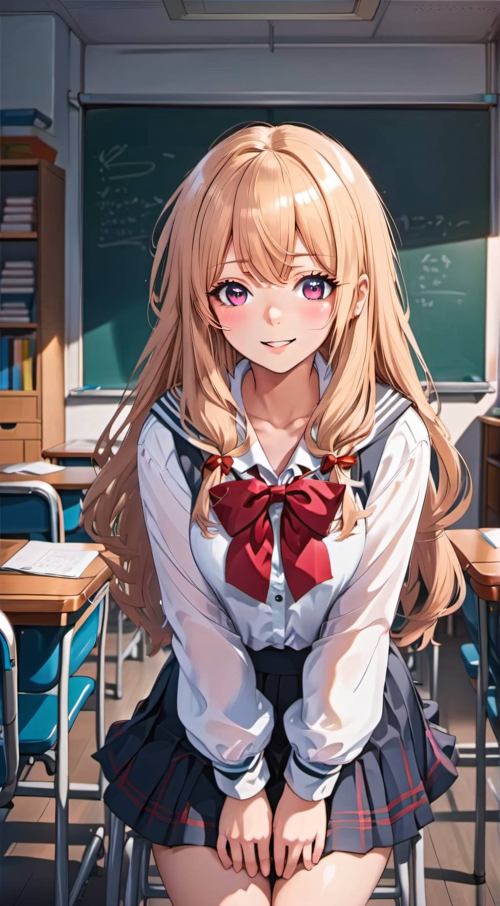 ai character: Body swapped background