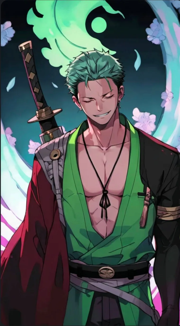 ai character: 索隆 background