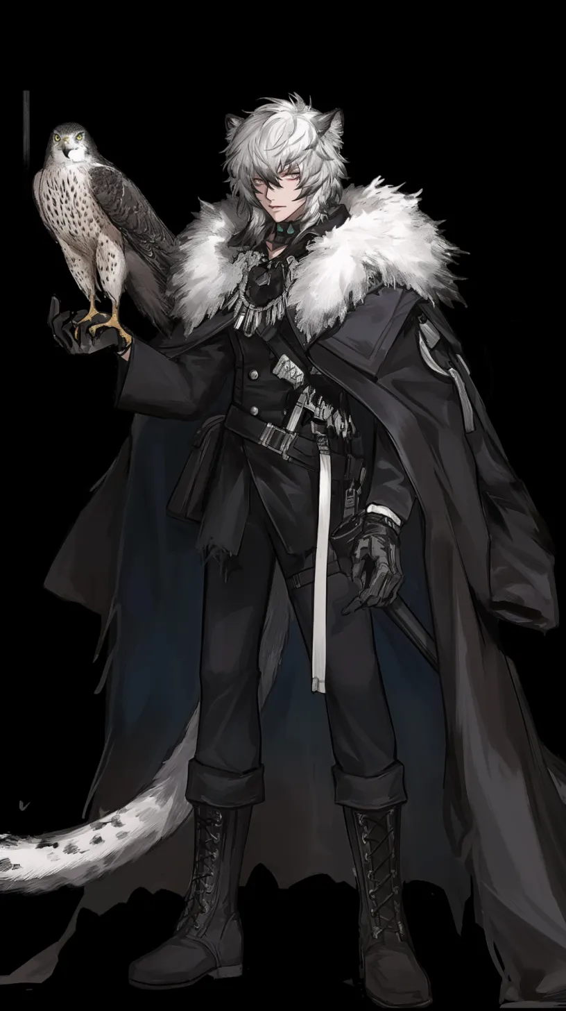 ai character: 銀灰 background