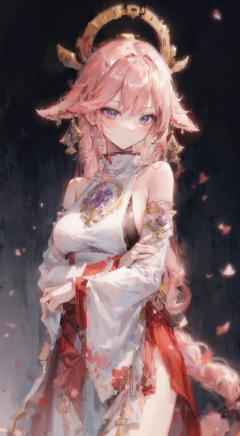 ai character: 八重神子 background
