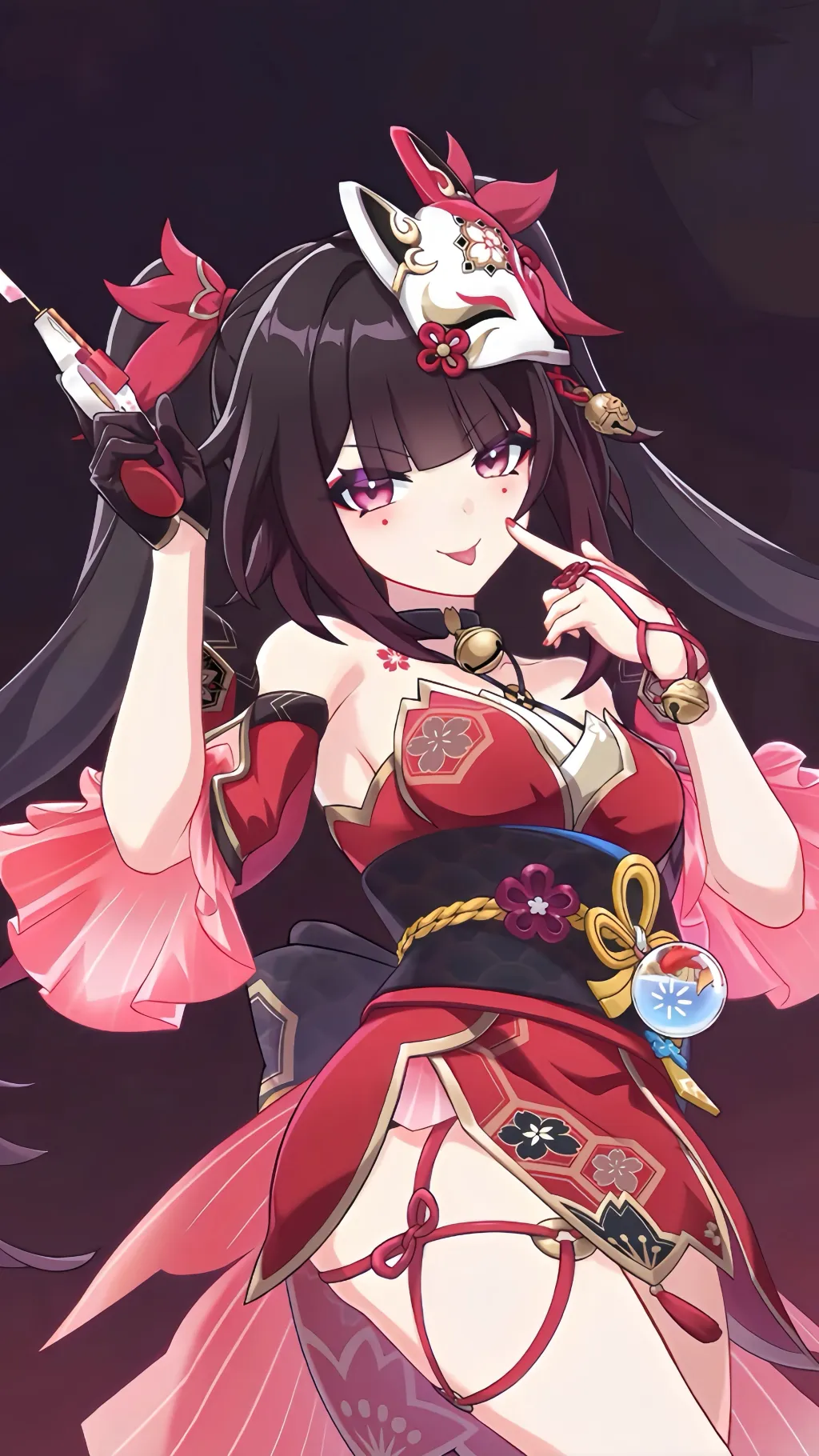 ai character: 花火 background