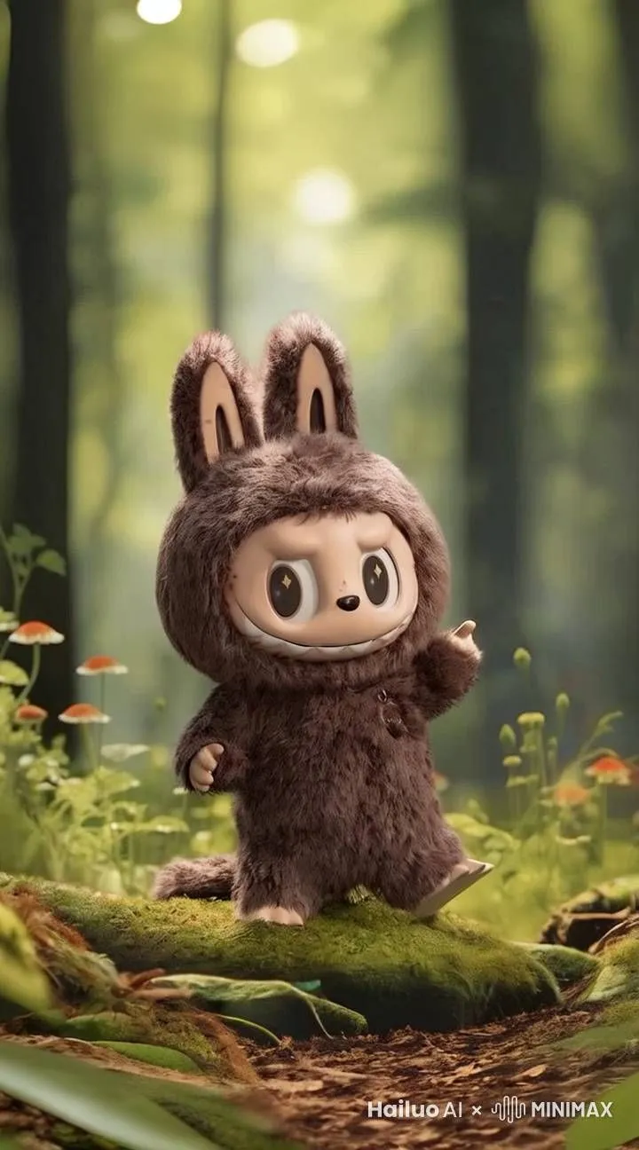 ai character: labubu background