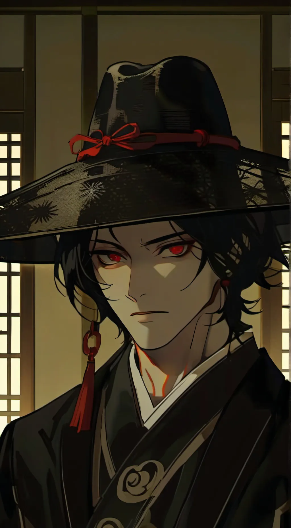 ai character: 鬼舞辻無慘 background