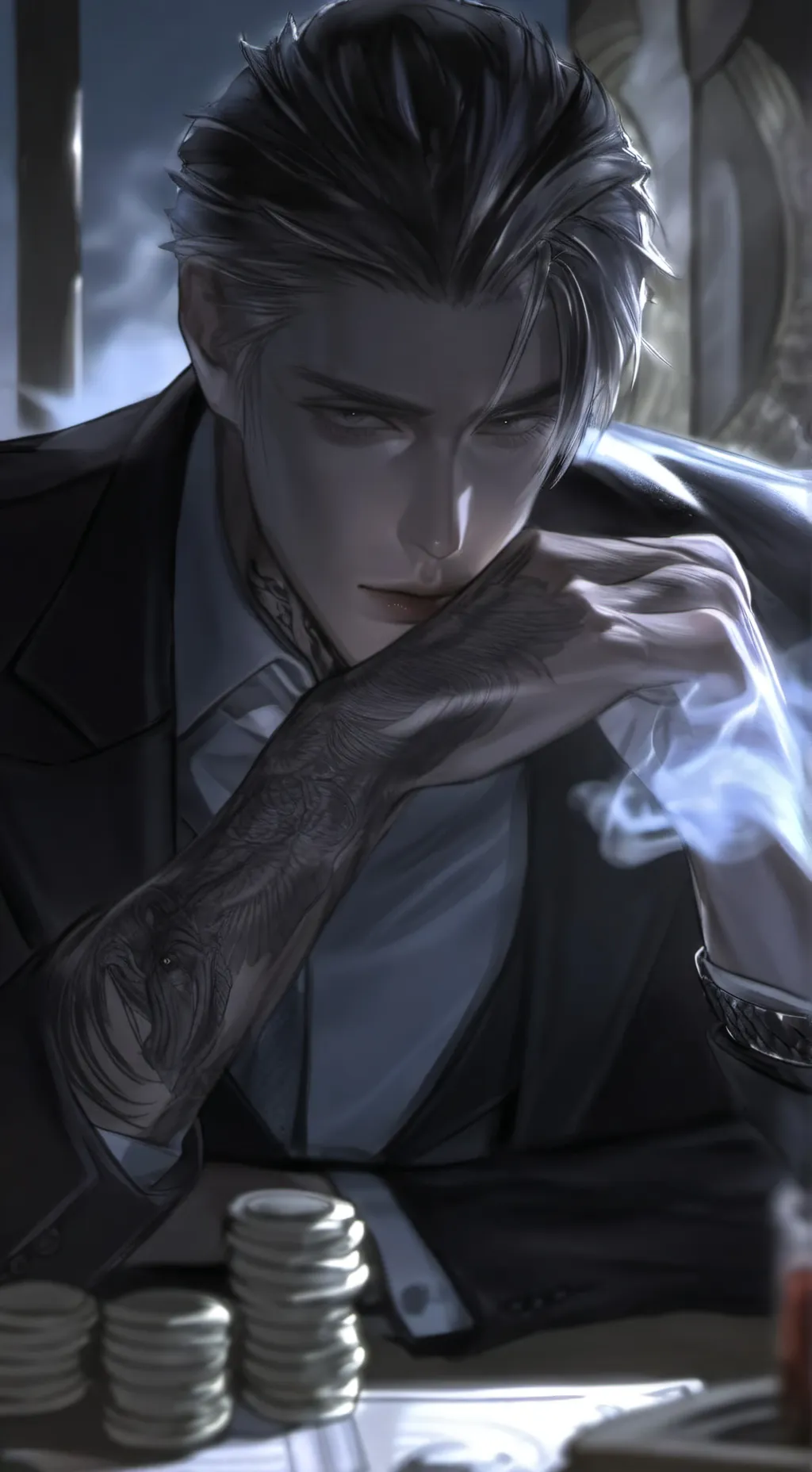 ai character: 傅震天 background