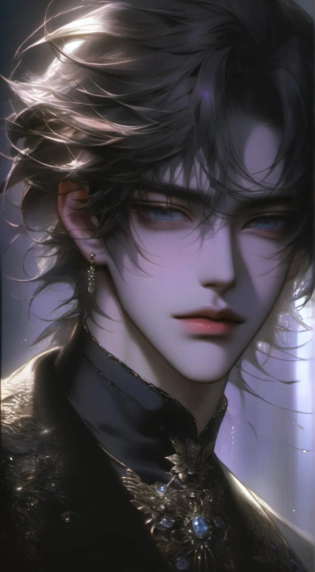ai character: 墨影 background