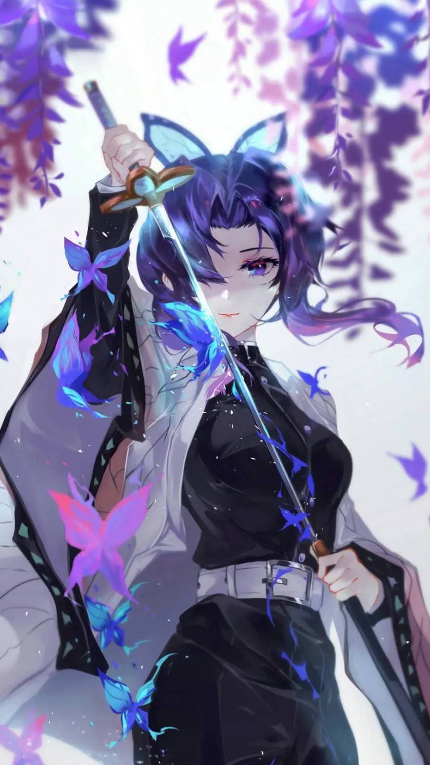 ai character: 蝴蝶忍 background