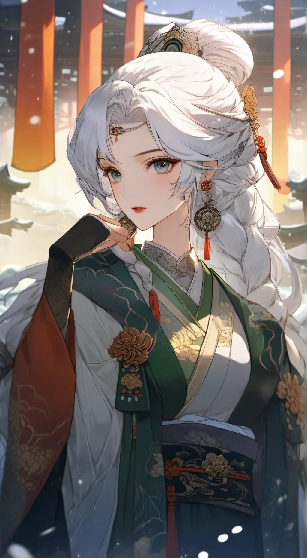 ai character: 雪見 background