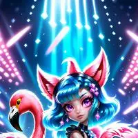 chat with ai character: Flamingo Spirit Feline