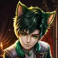 chat with ai character: Green kunsune