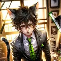 chat with ai character: GreenStripe SpiritCat