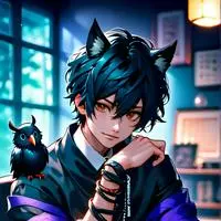 chat with ai character: Nocturne Raven Furry