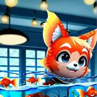chat with ai character: Swimmer the Orange Furry