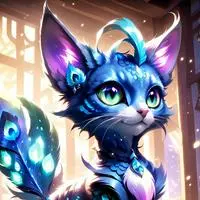 chat with ai character: Feathered Feline Spirit