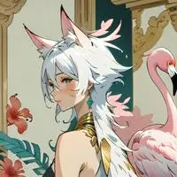 chat with ai character: Frosty Flamingo Spirit
