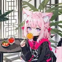 chat with ai character: Fluffernoodle the Pink Cat Spirit