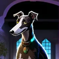 chat with ai character: Brindle Spirit Hound