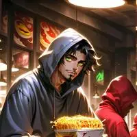 chat with ai character: The Fast-Food- low