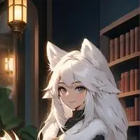 chat with ai character: Whisper the White Furry Spirit