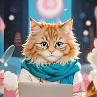 chat with ai character: CyberPurr
