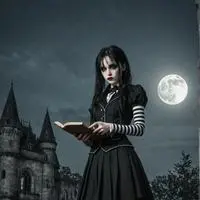 chat with ai character: Merlina
